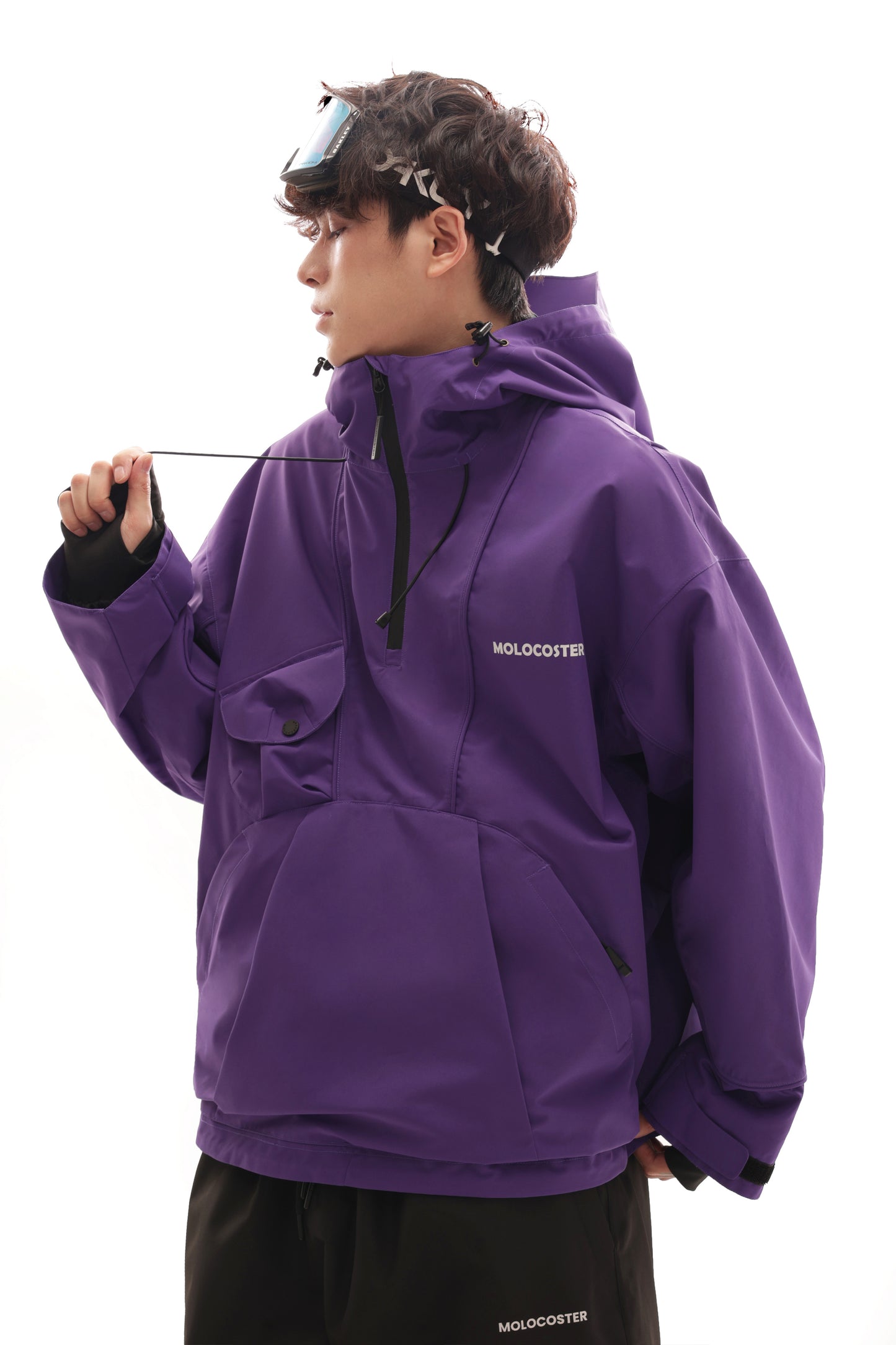 INSULATED PEAK SNOW HOODED JACKET