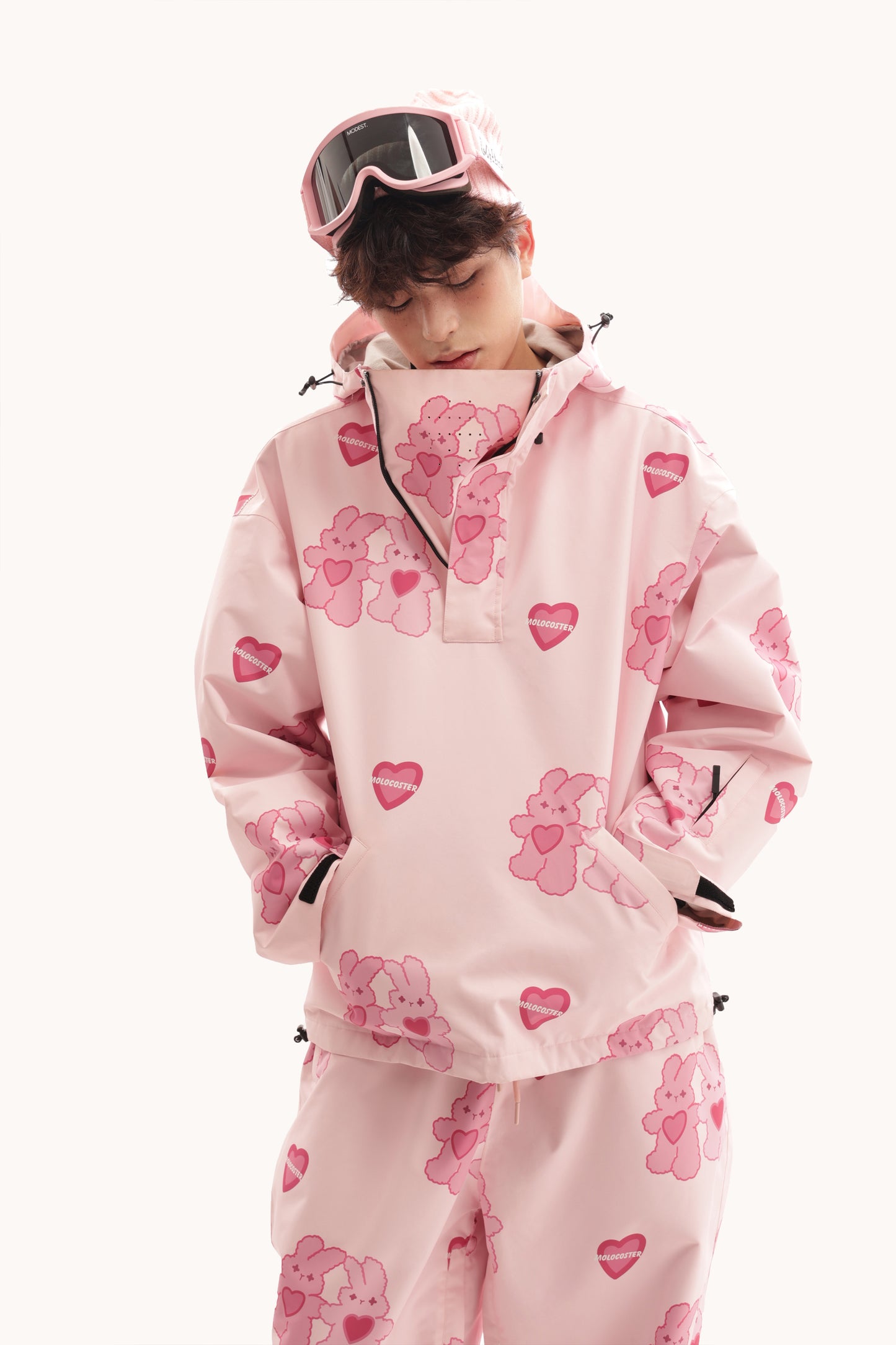 PINK BUNNY SNOW SUIT