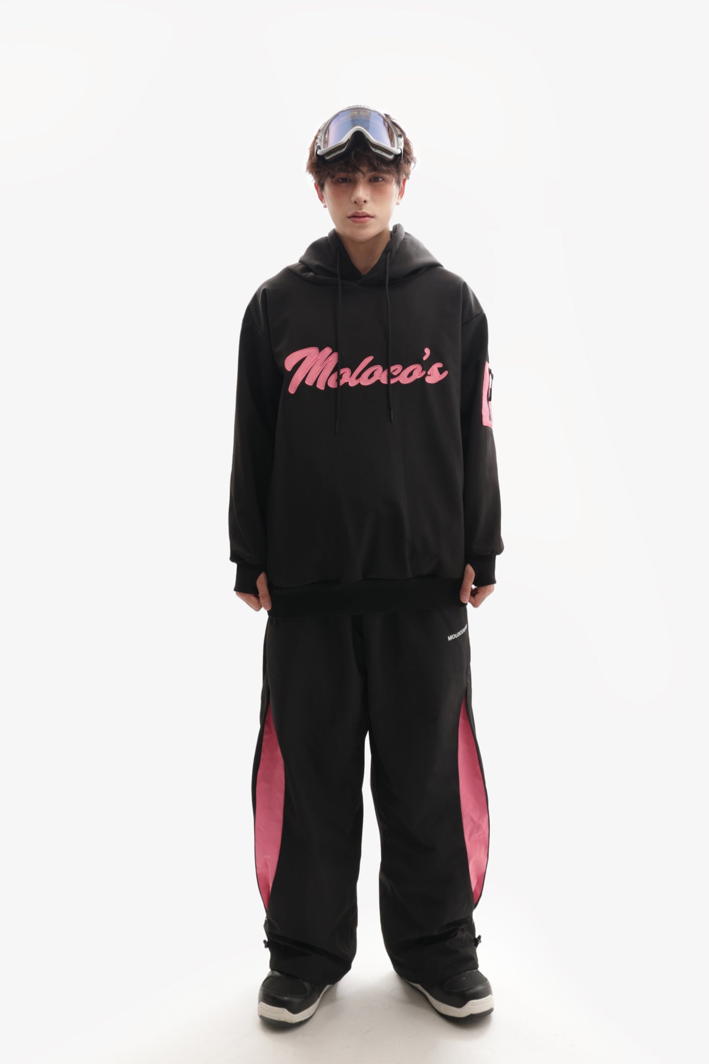 BLACKPINK SNOW HOODIE WITH ZIPPED PANTS