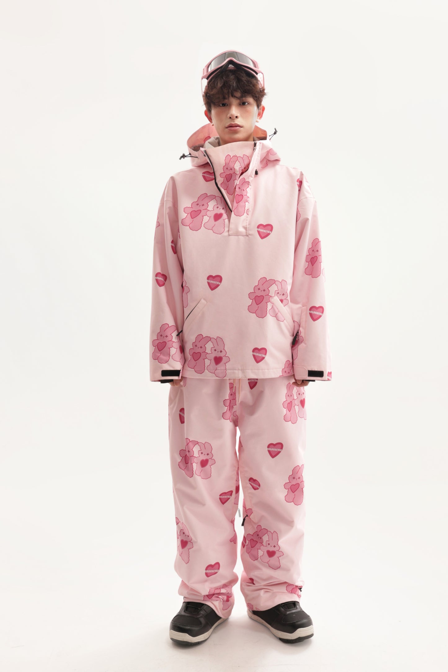 PINK BUNNY SNOW SUIT