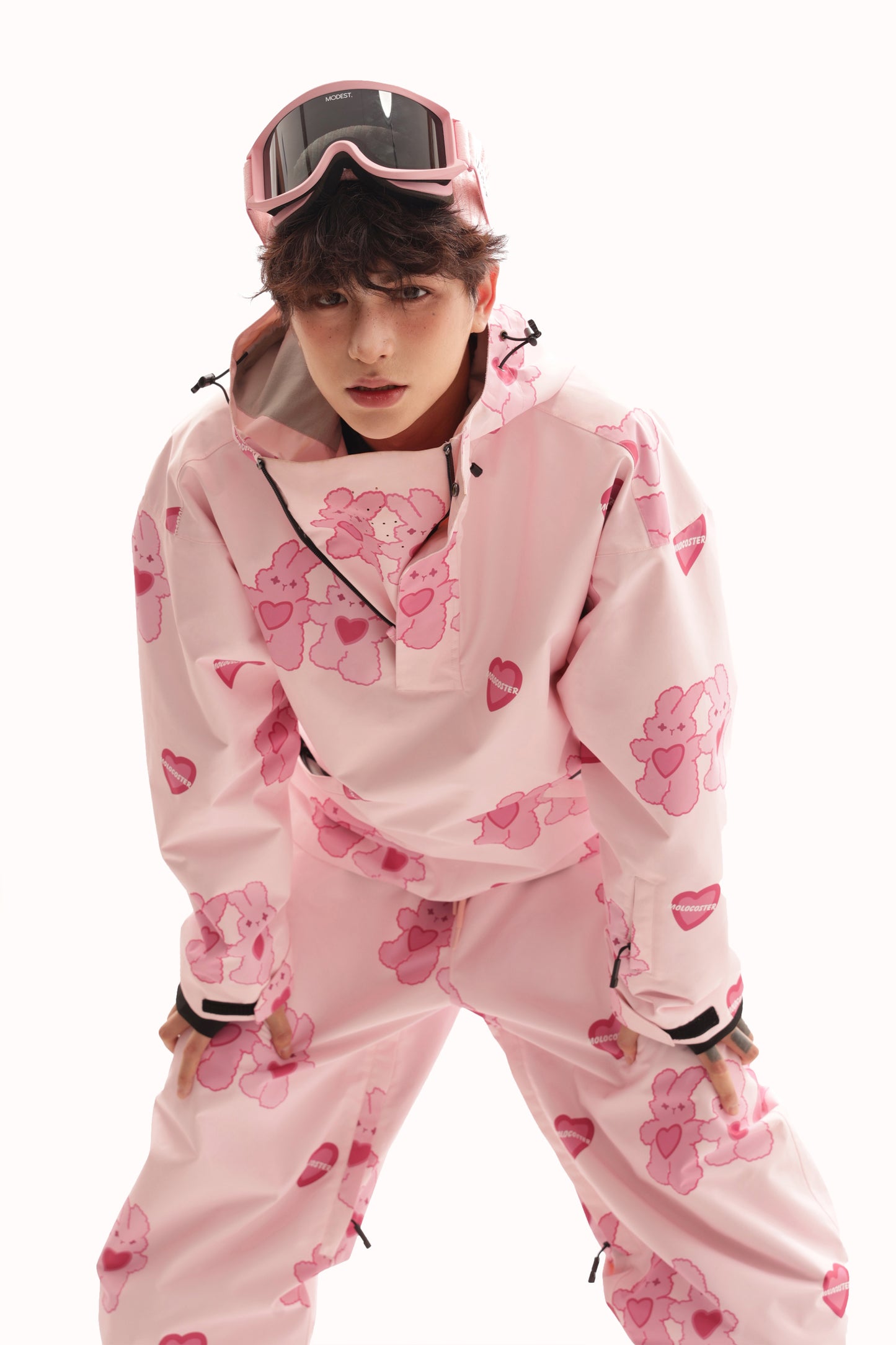 PINK BUNNY SNOW SUIT