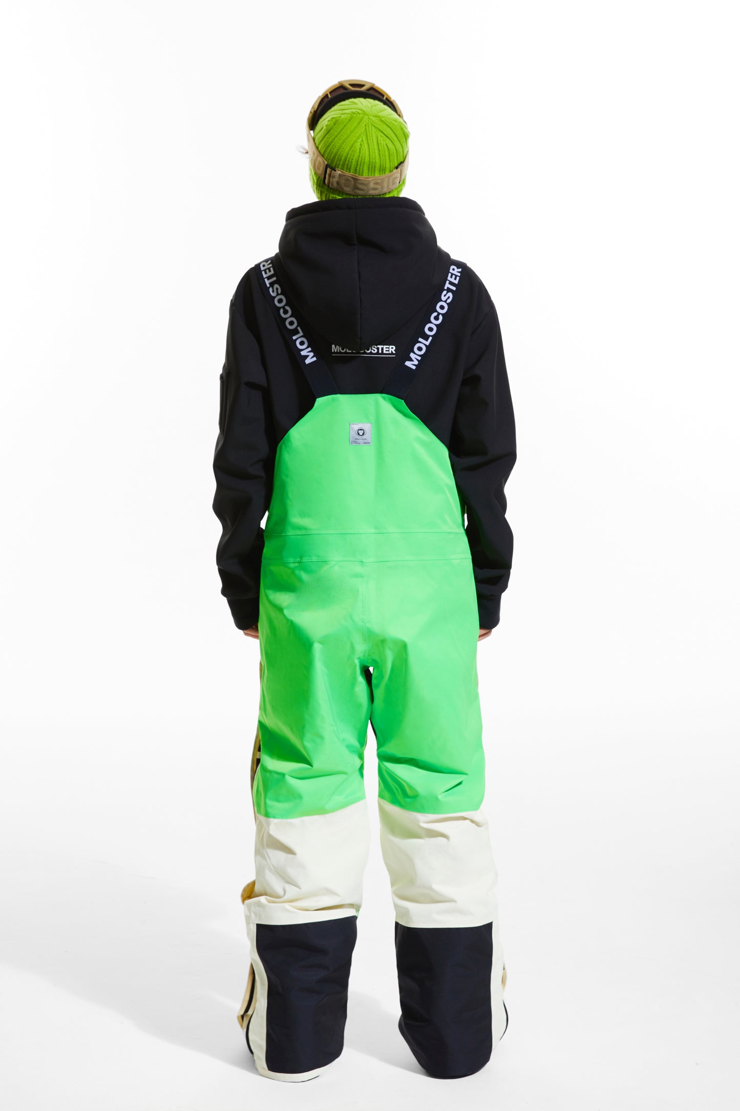 SHINY GREEN INSULATED SHOW BIB PANTS