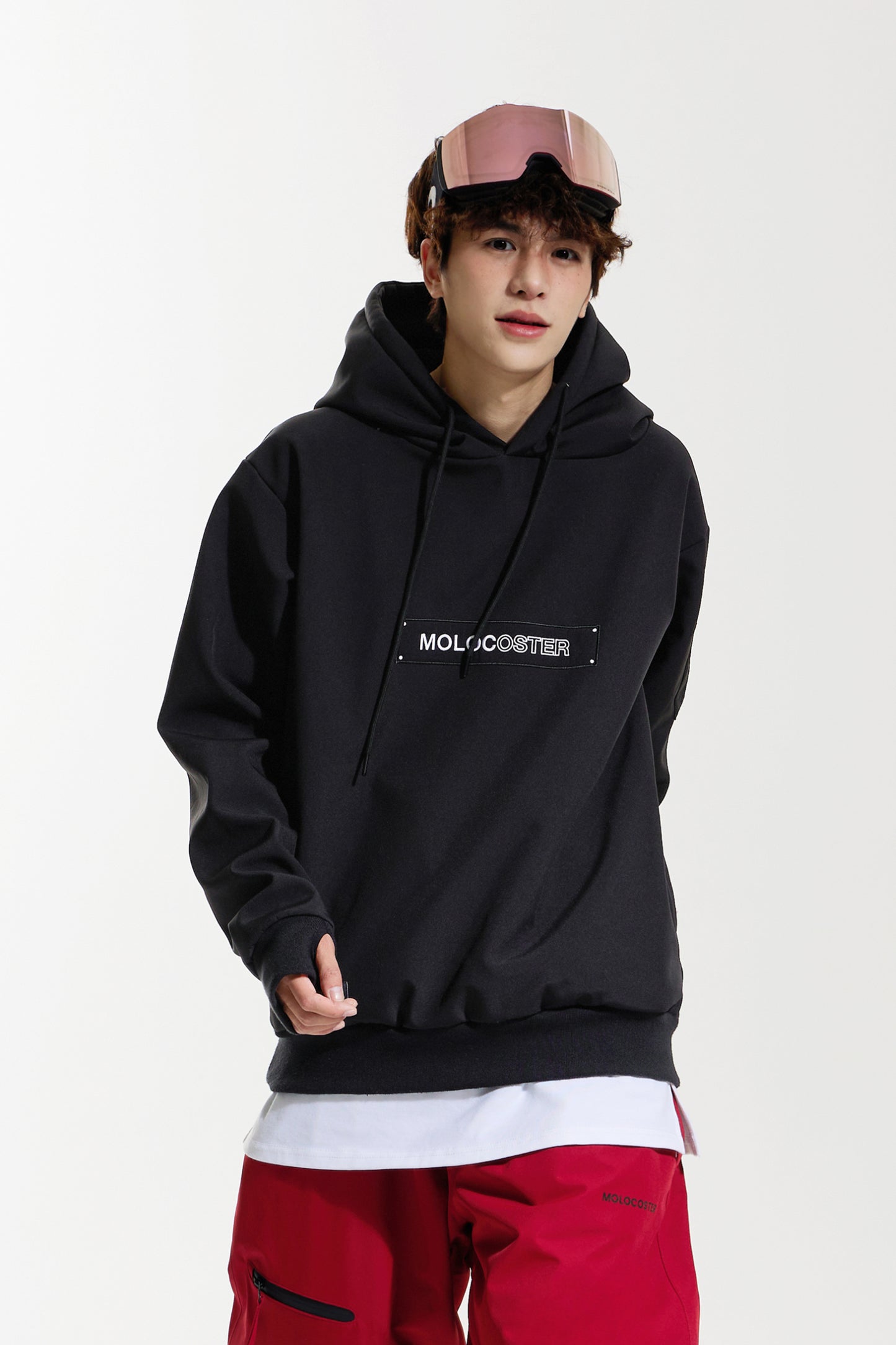 BLACK SNOW HOODIE