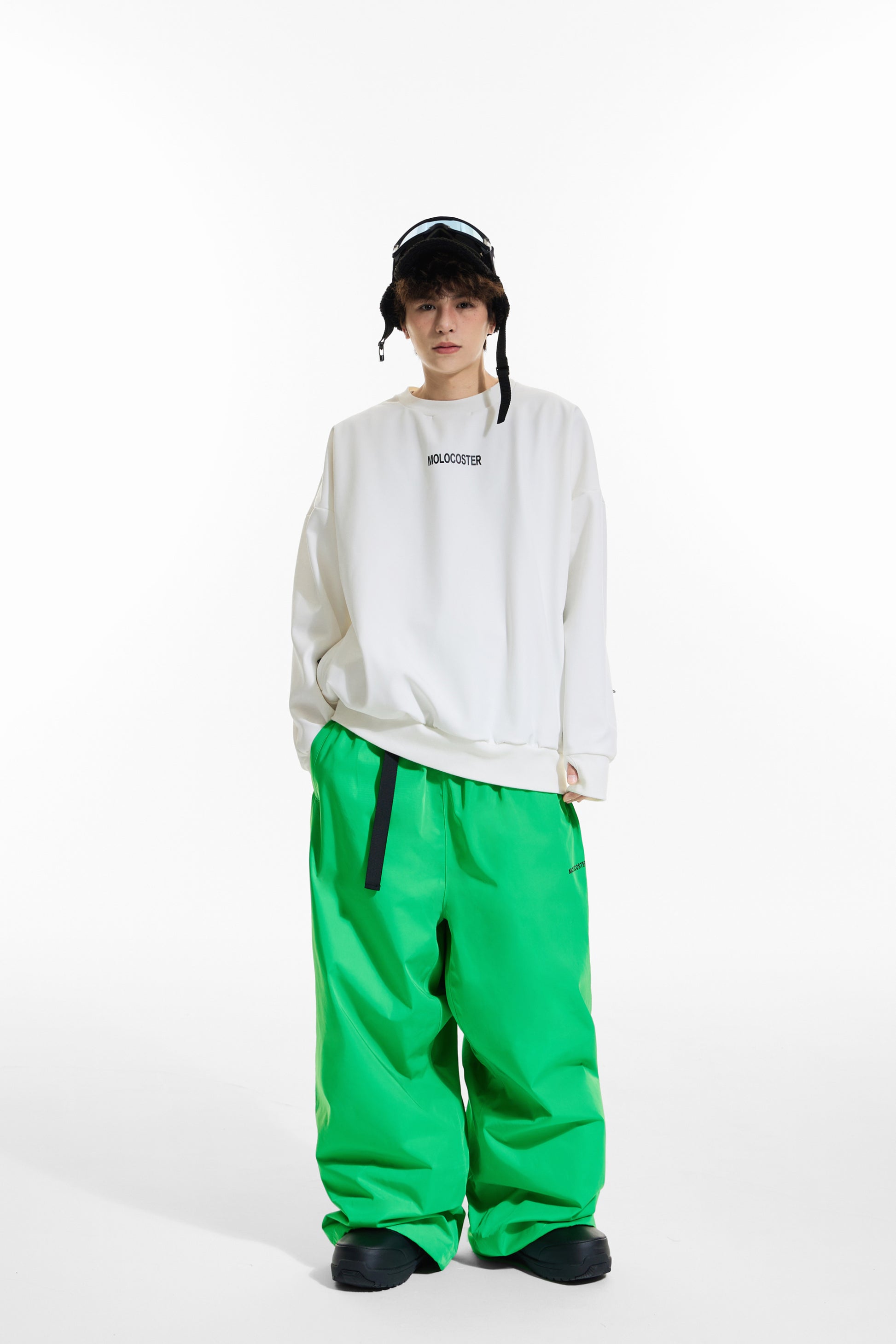 Molocoster Reflective Baggy Style Snow Bib Pants(PRE-ORDER/10