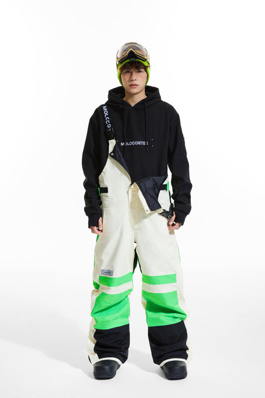 SHINY GREEN INSULATED SHOW BIB PANTS