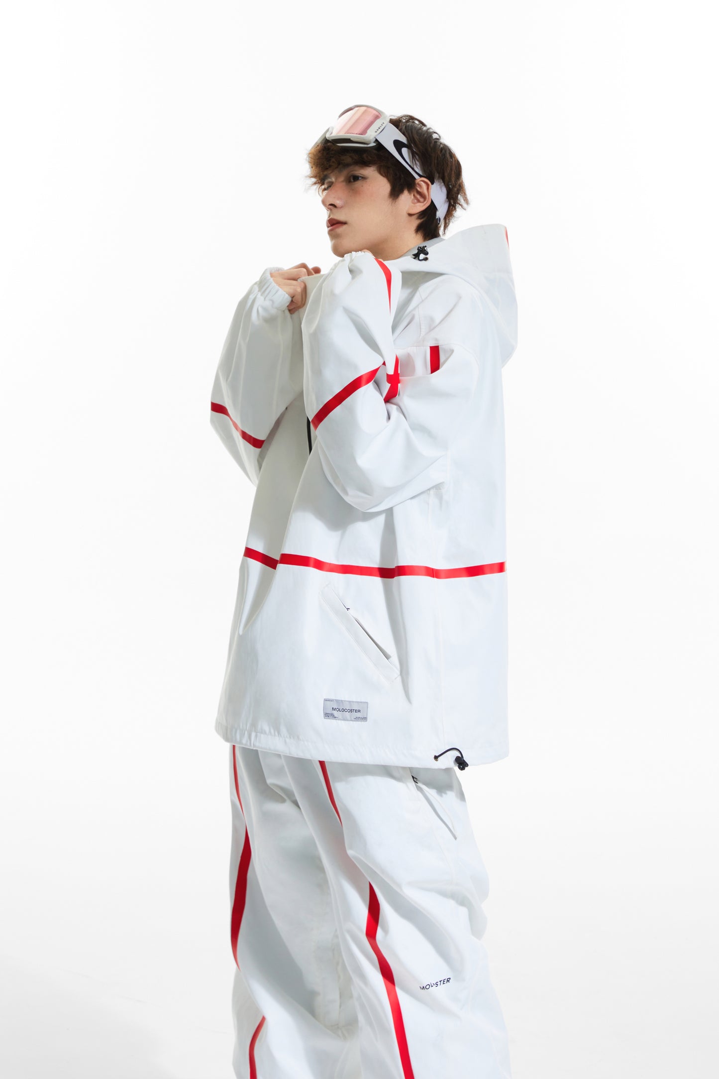 LAMINATED STRIP SNOW SUIT(TWO PIECES)