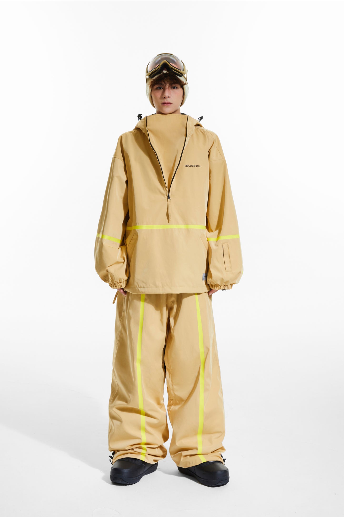 LAMINATED STRIP SNOW SUIT(TWO PIECES)