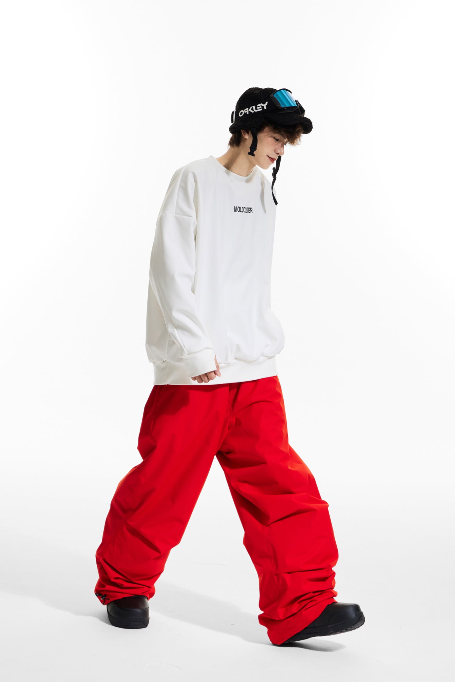 PLEATED SNOW PANTS