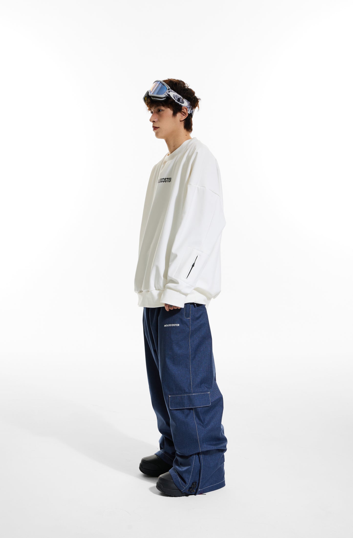 DENIM_LOOK SNOW PANTS